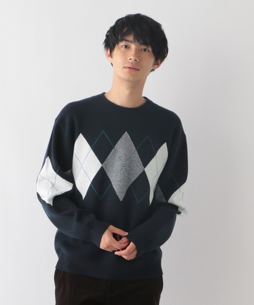 GLOBAL WORK(グローバルワーク)の「メルティ柄プルオーバー/116367(ニット/セーター・メンズ・ブラック/ホワイト/ネイビー・X-LARGE/LARGE/SMALL/MEDIUM)」の15枚目の写真