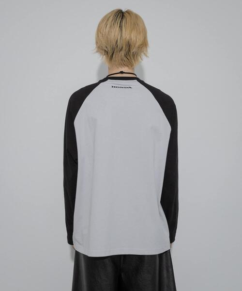 SENSE OF PLACE by URBAN RESEARCH(センスオブプレイスバイアーバンリサーチ)の「HONDA Raglan Long-Sleeve T-shirts(Tシャツ/カットソー・メンズ・チャコールグレー/ライトグレー・MEDIUM/LARGE)」の21枚目の写真