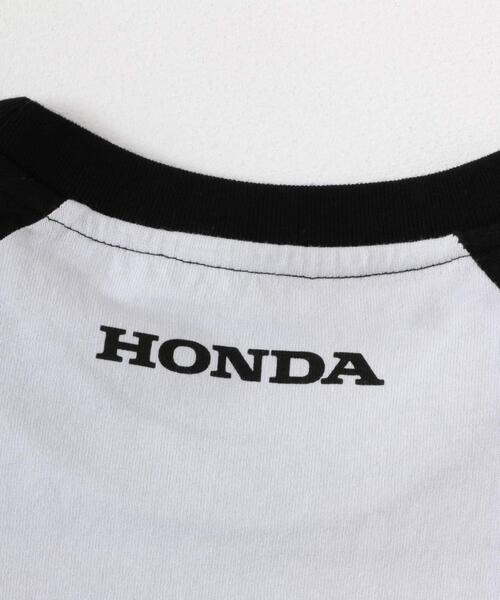 SENSE OF PLACE by URBAN RESEARCH(センスオブプレイスバイアーバンリサーチ)の「HONDA Raglan Long-Sleeve T-shirts(Tシャツ/カットソー・メンズ・チャコールグレー/ライトグレー・MEDIUM/LARGE)」の4枚目の写真