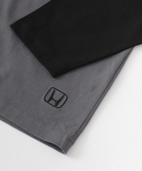 SENSE OF PLACE by URBAN RESEARCH(センスオブプレイスバイアーバンリサーチ)の「HONDA Raglan Long-Sleeve T-shirts(Tシャツ/カットソー・メンズ・チャコールグレー/ライトグレー・MEDIUM/LARGE)」の13枚目の写真