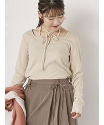 ehka sopo | バックリボンカットソー(Tシャツ/カットソー)