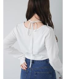 ehka sopo | バックリボンカットソー(Tシャツ/カットソー)