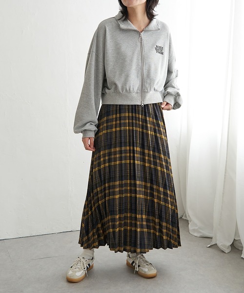 VENCEEXCHANGE（ヴァンスエクスチェンジ）の「裏毛ショートブルゾン（パーカー・レディース・グレー系その他/ブラック/ライトグレー/ネイビー・FREE）」の17枚目の写真