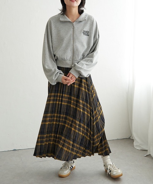 VENCEEXCHANGE（ヴァンスエクスチェンジ）の「裏毛ショートブルゾン（パーカー・レディース・グレー系その他/ブラック/ライトグレー/ネイビー・FREE）」の18枚目の写真