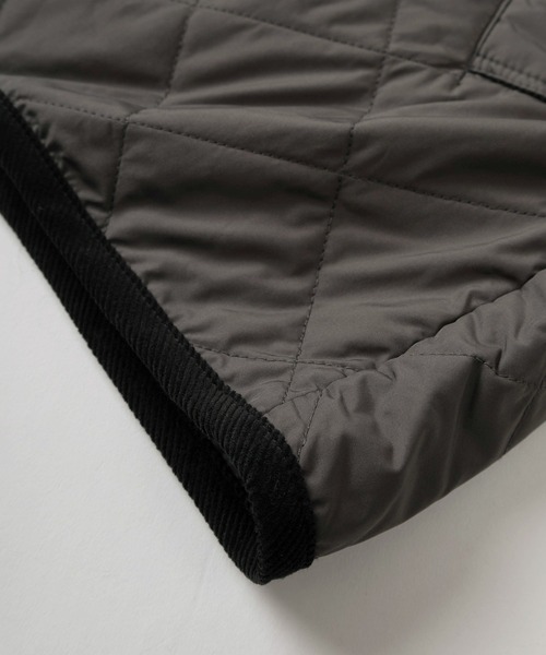 make a ray!(メイク ア レイ!)の「コーデュロイカラー&パイピングデザイン ビッグシルエット キルティングジャケット/ラグランスリーブ(ブルゾン・メンズ・ダークネイビー/ブラック/チャコールグレー・M/L/XL)」の9枚目の写真