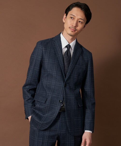 THE SHOP TK (ザ ショップ ティーケー )の「◆起毛TRジャージジャケット 【セットアップ可/ビジネス対応/ストレッチ】(テーラードジャケット・メンズ・ダークブラウン系1/グレー系その他2/ネイビー系1・02/01/04/03)」の4枚目の写真