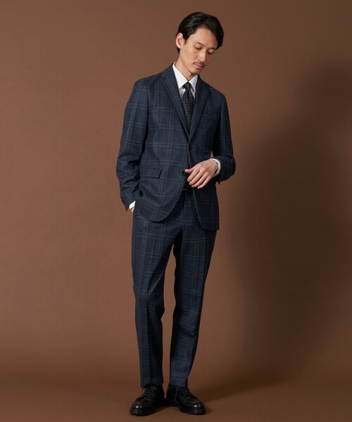 THE SHOP TK (ザ ショップ ティーケー )の「◆起毛TRジャージジャケット 【セットアップ可/ビジネス対応/ストレッチ】(テーラードジャケット・メンズ・ダークブラウン系1/グレー系その他2/ネイビー系1・02/01/04/03)」の6枚目の写真