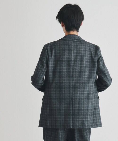 THE SHOP TK (ザ ショップ ティーケー )の「◆起毛TRジャージジャケット 【セットアップ可/ビジネス対応/ストレッチ】(テーラードジャケット・メンズ・ダークブラウン系1/グレー系その他2/ネイビー系1・02/01/04/03)」の8枚目の写真