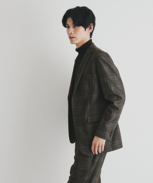 THE SHOP TK (ザ ショップ ティーケー )の「◆起毛TRジャージジャケット 【セットアップ可/ビジネス対応/ストレッチ】(テーラードジャケット・メンズ・ダークブラウン系1/グレー系その他2/ネイビー系1・02/01/04/03)」の12枚目の写真