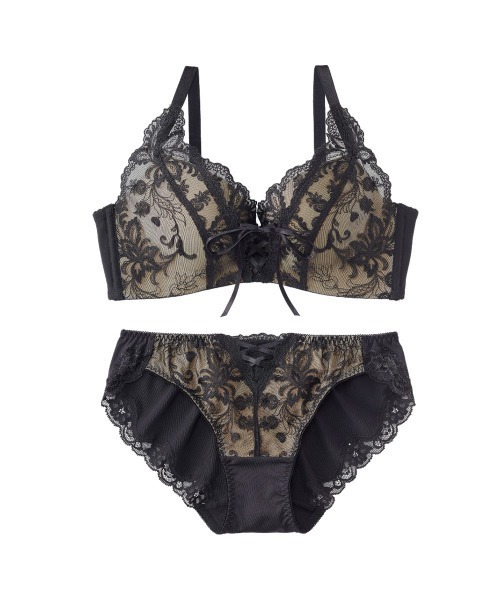 aimerfeel(エメフィール)の「【ブラショーツセット】プリンセスバスト 超盛ブラ(R) ブラジャー&ショーツ(ブラ&ショーツ・レディース・ピンク/ブラック/チャコールグレー/グレイッシュブルー・B65/C65/D65/E65/B70/C70/D70/E70/B75/C75/D75/E75)」の8枚目の写真