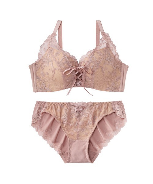 aimerfeel(エメフィール)の「【ブラショーツセット】プリンセスバスト 超盛ブラ(R) ブラジャー&ショーツ(ブラ&ショーツ・レディース・ピンク/ブラック/チャコールグレー/グレイッシュブルー・B65/C65/D65/E65/B70/C70/D70/E70/B75/C75/D75/E75)」の9枚目の写真