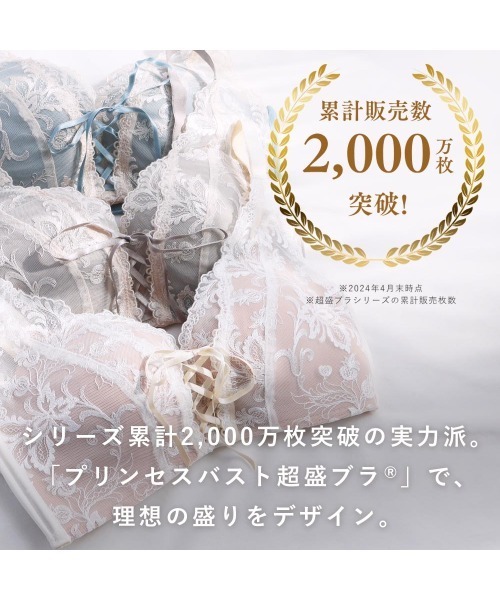 aimerfeel(エメフィール)の「【ブラショーツセット】プリンセスバスト 超盛ブラ(R) ブラジャー&ショーツ(ブラ&ショーツ・レディース・ピンク/ブラック/チャコールグレー/グレイッシュブルー・B65/C65/D65/E65/B70/C70/D70/E70/B75/C75/D75/E75)」の14枚目の写真