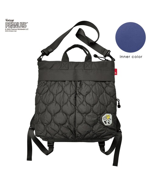 【PEANUTSコミック誕生75周年記念商品】ルートート / SNOOPY IP.セオルー.パフ.Peanuts-9R（バックパック/リュック）｜Vintage PEANUTS（ビンテージピーナッツ）