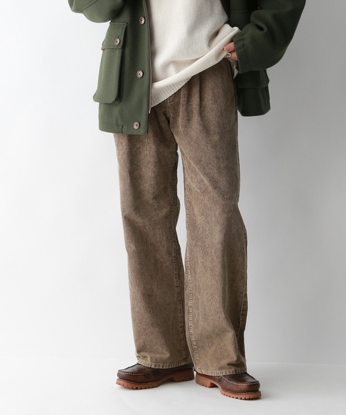 セール】コーデュロイ/ワイドストレートバギーパンツ5P（スラックス