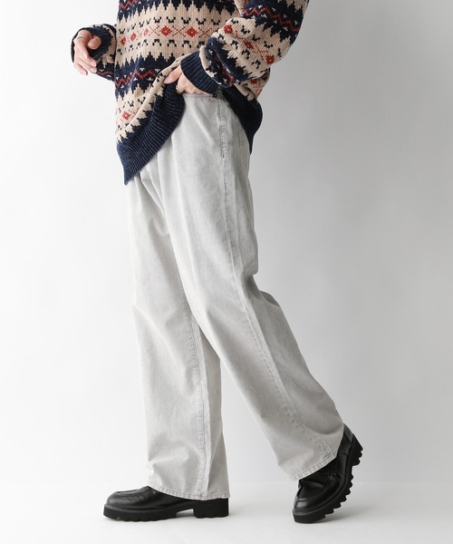 RAGEBLUE(レイジブルー)の「コーデュロイ/ワイドストレートバギーパンツ5P(スラックス・メンズ・ライトグレー/ブラウン/ダークグレー・SMALL/MEDIUM/LARGE)」の11枚目の写真