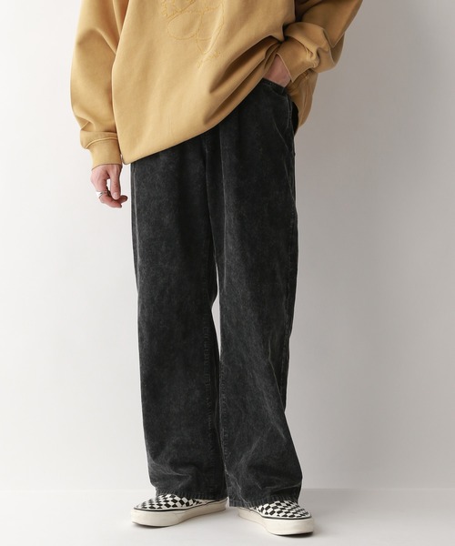 セール】コーデュロイ/ワイドストレートバギーパンツ5P（スラックス