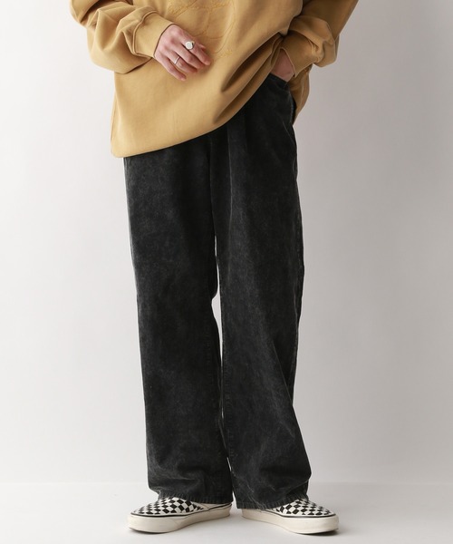セール】コーデュロイ/ワイドストレートバギーパンツ5P（スラックス