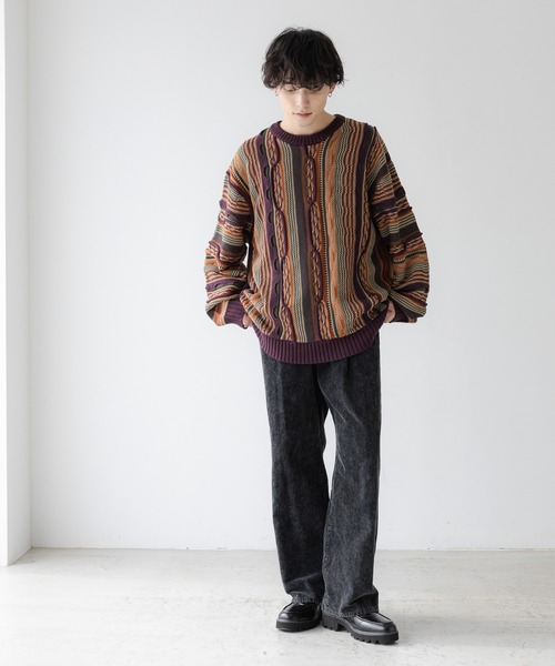 セール】コーデュロイ/ワイドストレートバギーパンツ5P（スラックス