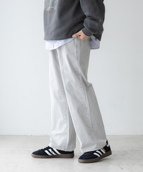 セール】コーデュロイ/ワイドストレートバギーパンツ5P（スラックス