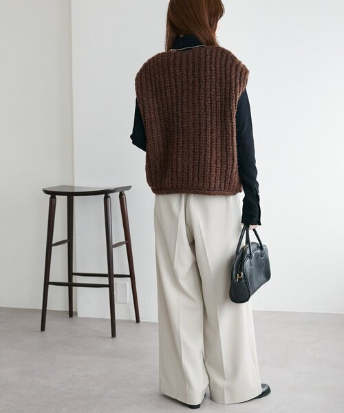 新色追加!/WEB限定】ポケット付ビッグボタンベスト（ベスト）｜DISCOAT