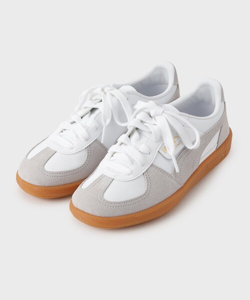 PUMA（プーマ）の「【PUMA】パレルモ レザー スニーカー（スニーカー・レディース・ライトグレー・45/35）」の2枚目の写真