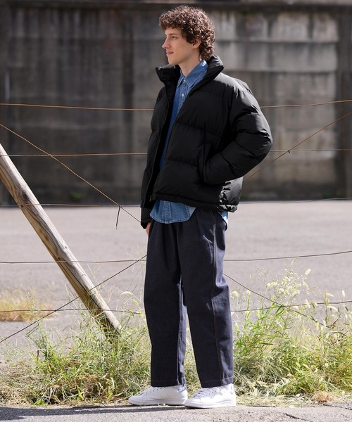 coca（coca）（コカ）の「ハイネック中綿ブルゾン（ブルゾン・メンズ・ブラック/アイボリー・XL/M/L）」の6枚目の写真
