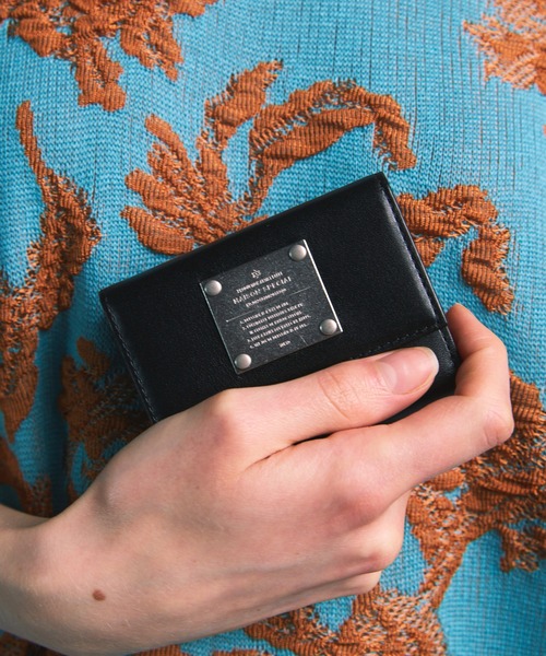 UNISEX》Metal Plate Trifold Wallet/メタルプレート三つ折り