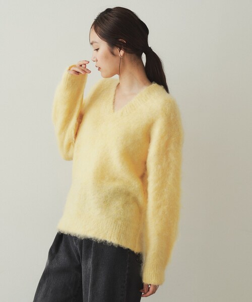 洗えるアルパカ混ふんわりニットカーデ 洗えるアルパカ混ふんわりニットカーデ – OURHOME