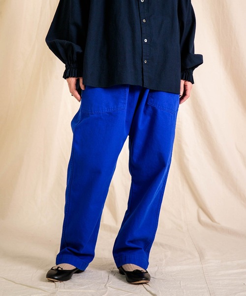 Brocante（ブロカント）の「[Brocante / ブロカント] 10/8オックス ボッシュイージー（チノパンツ・レディース・アイボリー/ベージュ/チャコールグレー/ロイヤルブルー・2）」の4枚目の写真