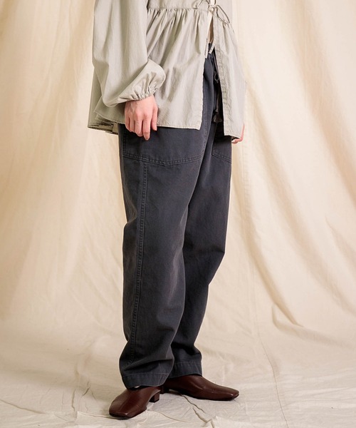 Brocante（ブロカント）の「[Brocante / ブロカント] 10/8オックス ボッシュイージー（チノパンツ・レディース・アイボリー/ベージュ/チャコールグレー/ロイヤルブルー・2）」の10枚目の写真
