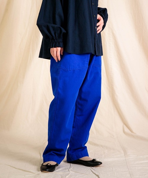 Brocante（ブロカント）の「[Brocante / ブロカント] 10/8オックス ボッシュイージー（チノパンツ・レディース・アイボリー/ベージュ/チャコールグレー/ロイヤルブルー・2）」の5枚目の写真