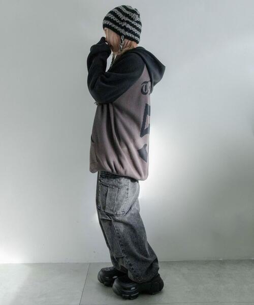 WEGO（ウィゴー）の「WEGO/ローゲージボーダーネコミミニットキャップ（ニットキャップ/ビーニー・レディース・グレー系その他5/ブラウン系その他5/ホワイト系その他5/レッド系その他5・FREE）」の10枚目の写真