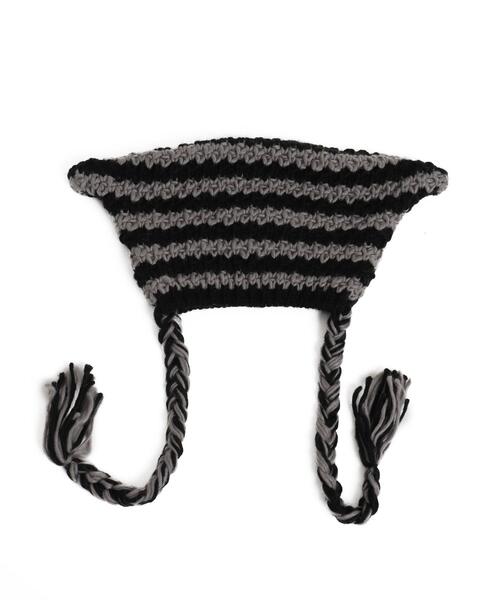 WEGO（ウィゴー）の「WEGO/ローゲージボーダーネコミミニットキャップ（ニットキャップ/ビーニー・レディース・グレー系その他5/ブラウン系その他5/ホワイト系その他5/レッド系その他5・FREE）」の20枚目の写真