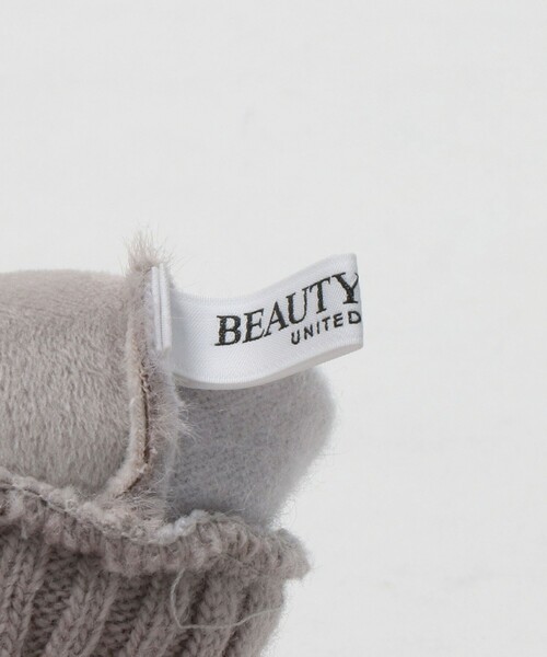 BEAUTY&YOUTH UNITED ARROWS（ビューティーアンドユースユナイテッドアローズ）の「フェイクファー ジャージー グローブ（手袋・レディース・ライトグレー/ブラック・FREE）」の15枚目の写真