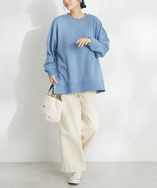 CRAFT STANDARD BOUTIQUE（クラフトスタンダードブティック）の「akha. キャンバスランチトート/ミニバッグ（トートバッグ・レディース・ライトピンク/グレー/ナチュラル/ターコイズブルー/ネイビー・FREE）」の8枚目の写真