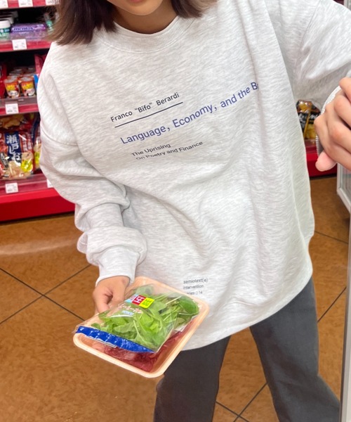 Sorriso（ソリッソ）の「プリント スウェット（スウェット・レディース・ライトグレー・M）」の6枚目の写真