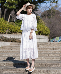 MILKFED. | LACE TOPS（レース/トップス）(Tシャツ/カットソー)