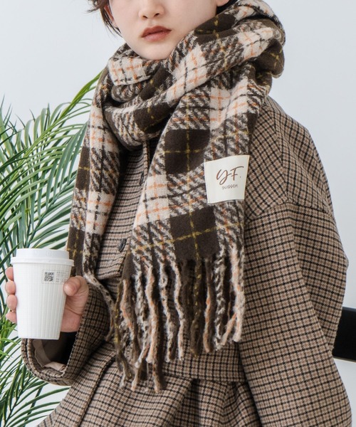 Os -オズ- チェック柄ボリュームマフラー（マフラー）｜Os accessory