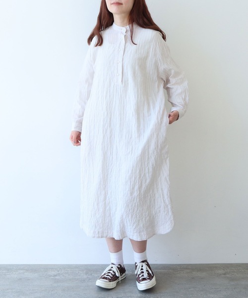 ワンピース Papillon Stripe Shirt Dress Papillon Stripe Shirt Dress（ワンピース）｜Her lip to（ハー
