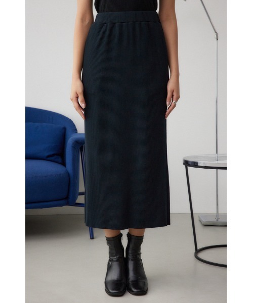 AZUL by moussy(アズールバイマウジー)の「リブタイトスカート(スカート・レディース・シルバー系その他/レッド/ブラック/ブラック系その他/グレー・FREE)」の8枚目の写真