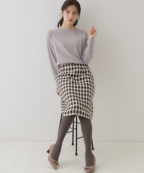 couture brooch（クチュールブローチ）の「【オトナ女子の垢抜け膝丈