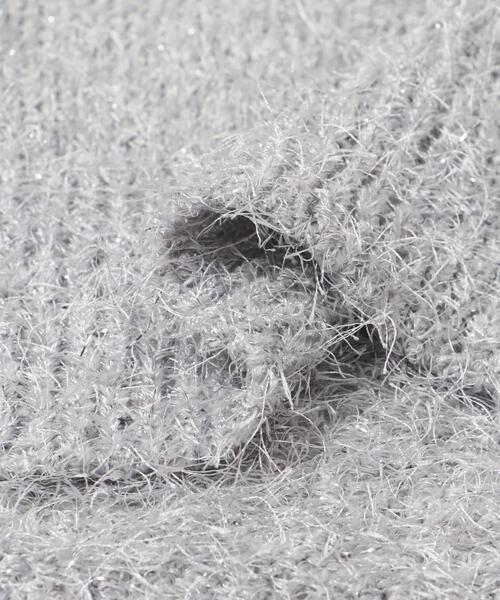 ITEMS URBANRESEARCH(アイテムズ アーバンリサーチ)の「フェザークロップドニット(ニット/セーター・レディース・ライトグレー/レッド・FREE)」の20枚目の写真