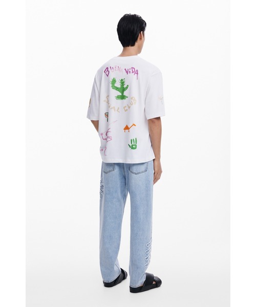 Desigual(デシグアル)の「ROC Tシャツショートスリーブ(Tシャツ/カットソー・メンズ・ホワイト・XL/L/M/S/XXL)」の5枚目の写真