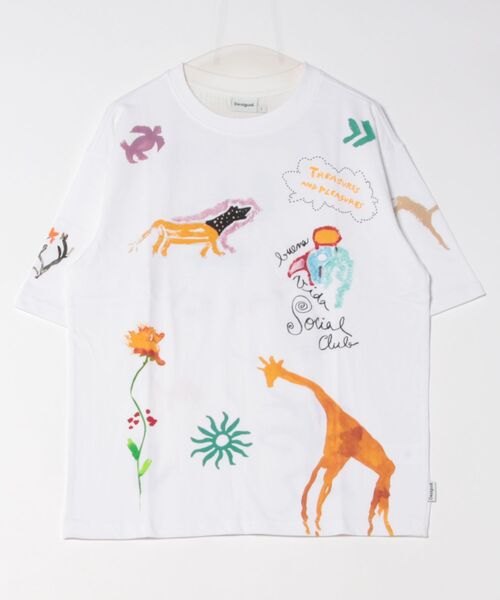 Desigual(デシグアル)の「ROC Tシャツショートスリーブ(Tシャツ/カットソー・メンズ・ホワイト・XL/L/M/S/XXL)」の7枚目の写真
