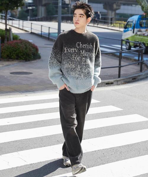 WEGO（ウィゴー）の「WEGO/シャギーグラデーションプルオーバー（ニット/セーター・メンズ・ダークグレー/ブラック・FREE）」の17枚目の写真