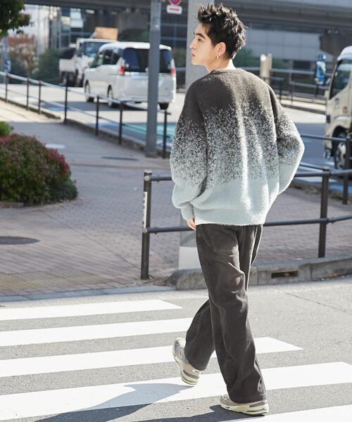 WEGO（ウィゴー）の「WEGO/シャギーグラデーションプルオーバー（ニット/セーター・メンズ・ダークグレー/ブラック・FREE）」の8枚目の写真