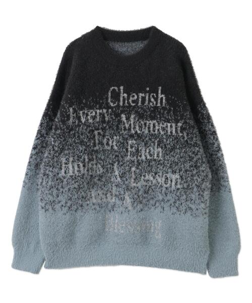 WEGO（ウィゴー）の「WEGO/シャギーグラデーションプルオーバー（ニット/セーター・メンズ・ダークグレー/ブラック・FREE）」の10枚目の写真