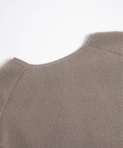 SUGAR BISKET（シュガービスケット）の「ボア切替ノーカラーコート（ノーカラーコート・レディース・ブラック/ブラウン/ベージュ・フリー）」の15枚目の写真