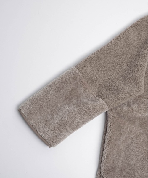 SUGAR BISKET（シュガービスケット）の「ボア切替ノーカラーコート（ノーカラーコート・レディース・ブラック/ブラウン/ベージュ・フリー）」の17枚目の写真