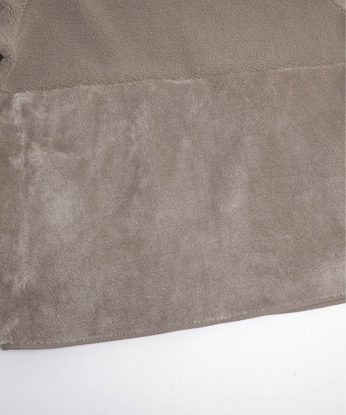 SUGAR BISKET（シュガービスケット）の「ボア切替ノーカラーコート（ノーカラーコート・レディース・ブラック/ブラウン/ベージュ・フリー）」の19枚目の写真